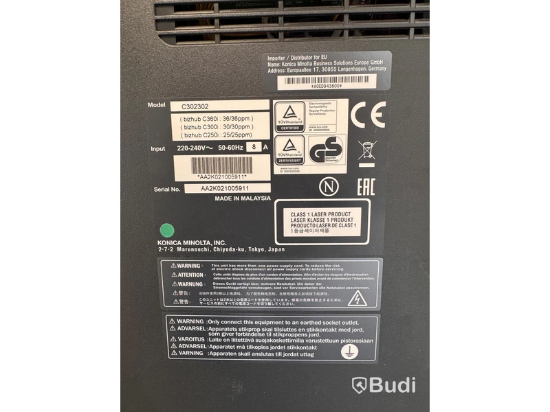 Skrivare Konica Minolta Bizhub C300i