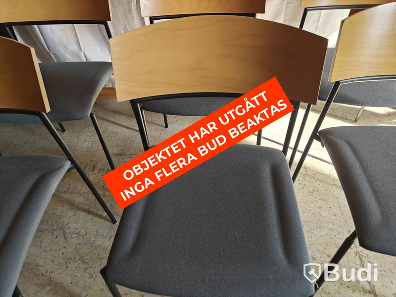 6 st. stapelbara stolar