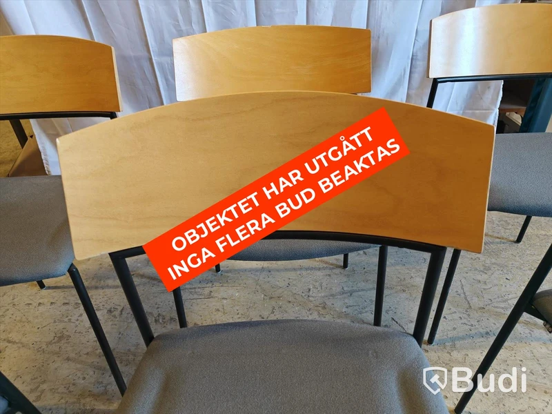6 st. stapelbara stolar