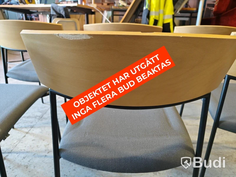 6 st. stapelbara stolar