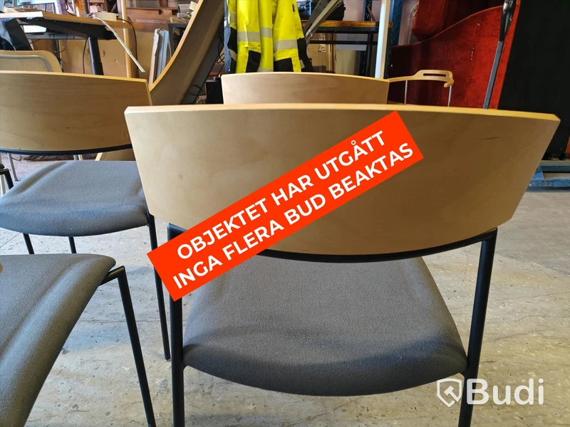 6 st. stapelbara stolar