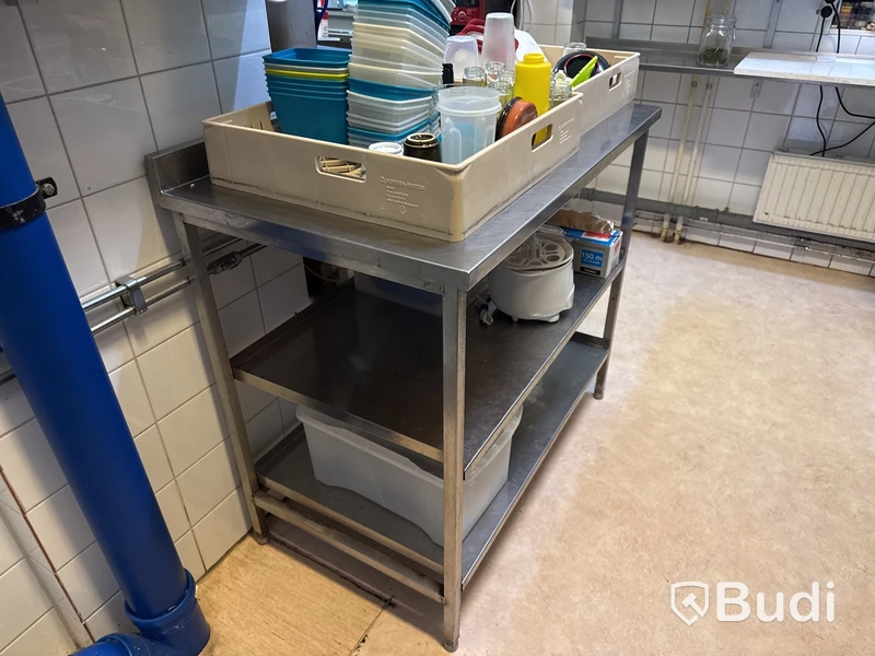Rostfri diskbänk