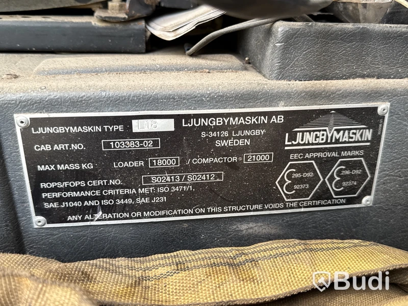 Hjullastare Ljungbymaskin L18 -02 (3100h)