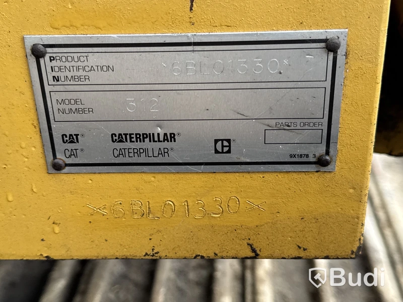 Bandgrävare Caterpillar 312 -96 (13425h)