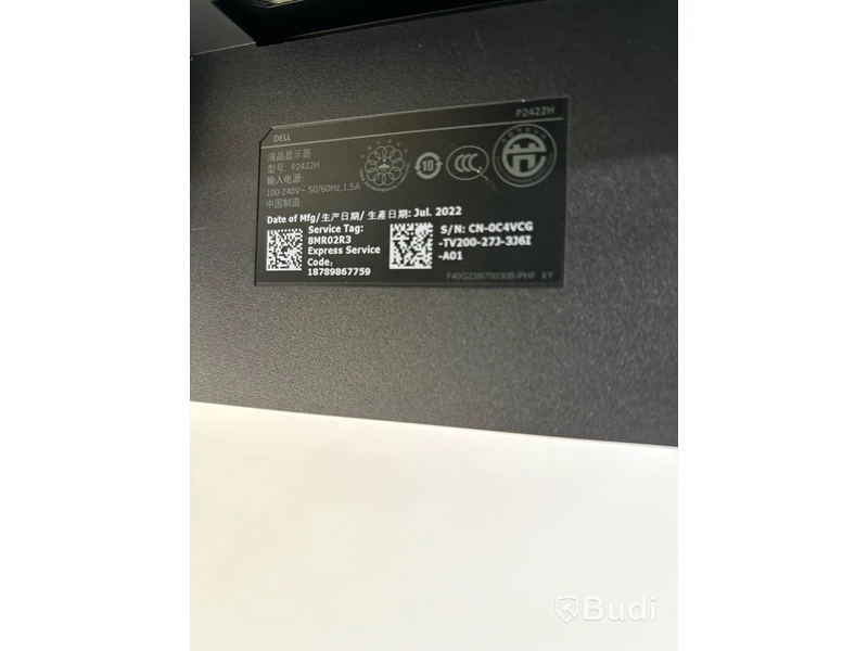 2 st. Datorskärmar Dell P2422H inkl. stativ och dock