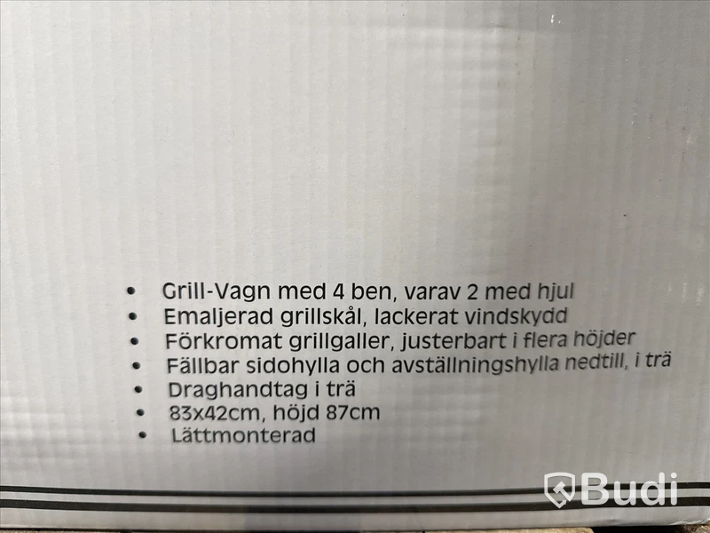 Ny! Grill vagn emaljerad