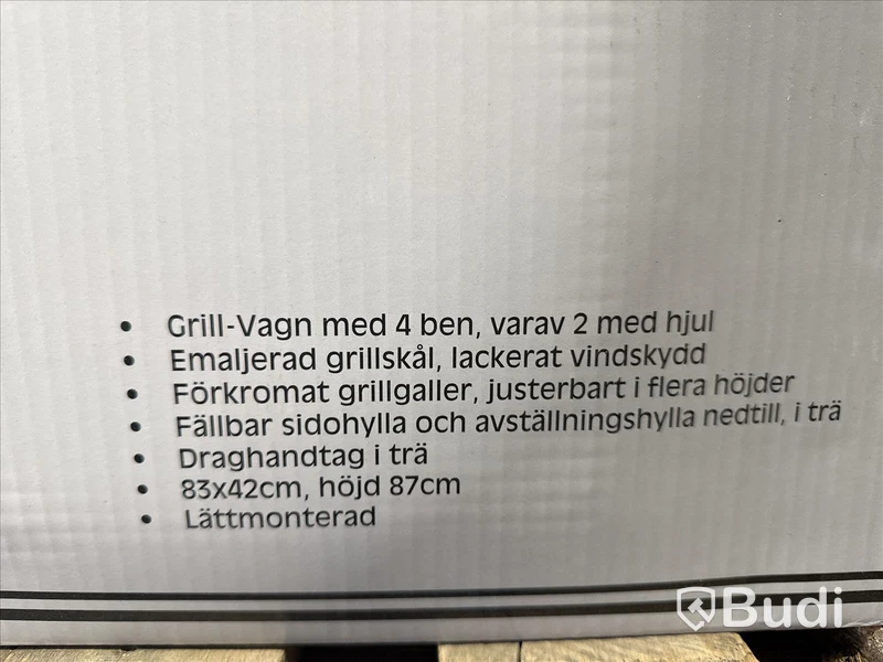 Ny! Grill vagn emaljerad