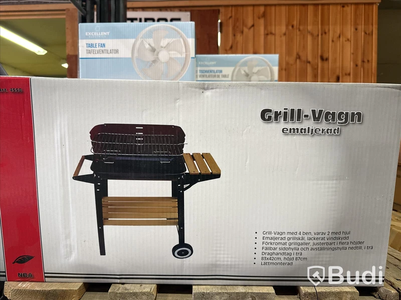 Ny! Grill vagn emaljerad