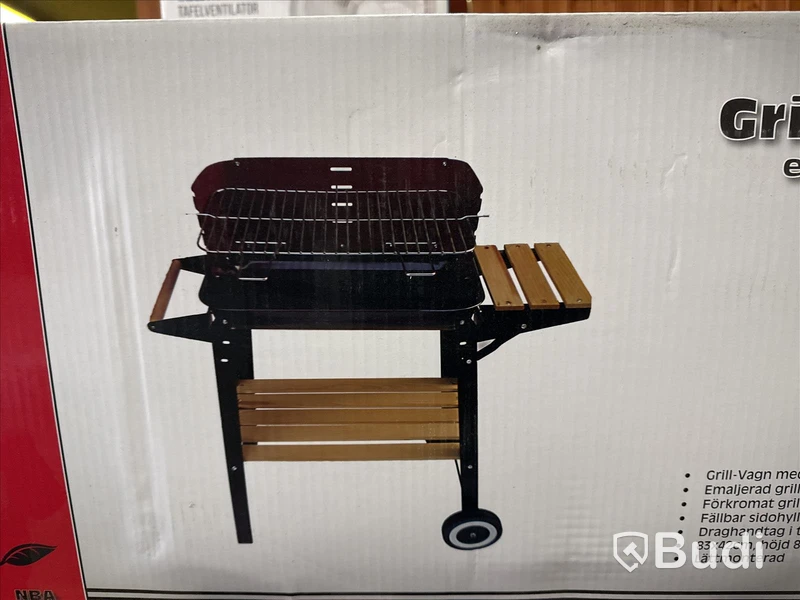 Ny! Grill vagn emaljerad