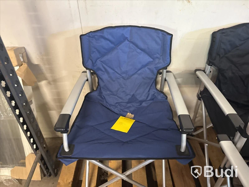 Nya, 4 st campingstolar blå med påse