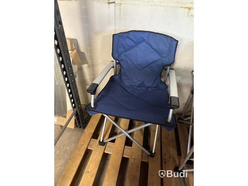 Nya, 4 st campingstolar blå med påse