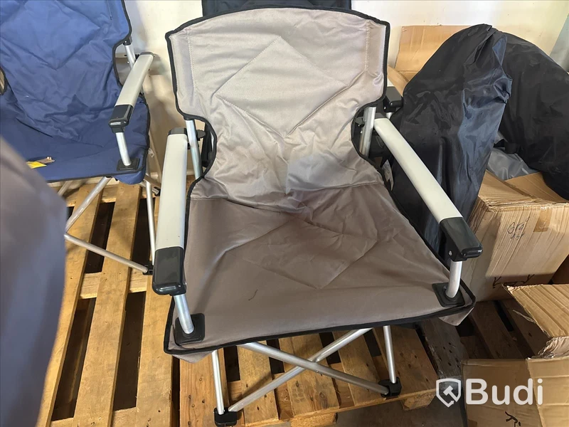 Nya, 4 st campingstolar grå med påse