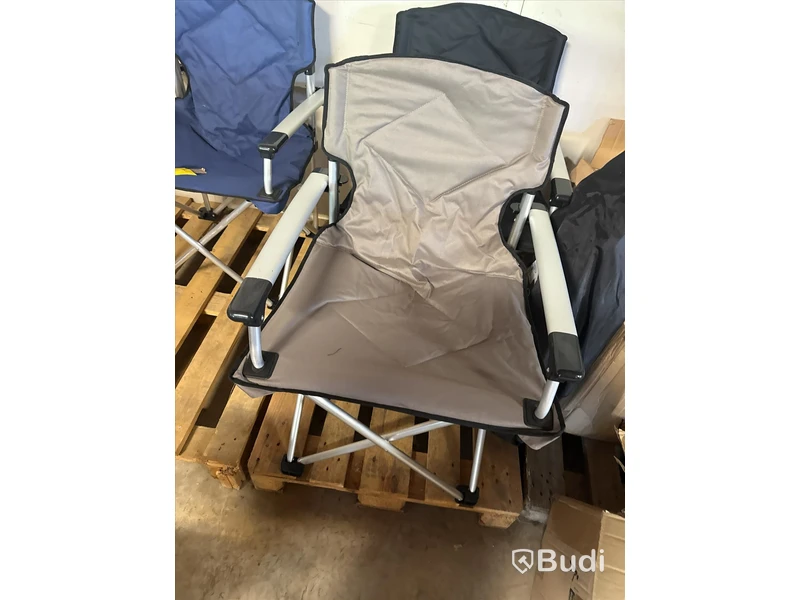 Nya, 4 st campingstolar grå med påse
