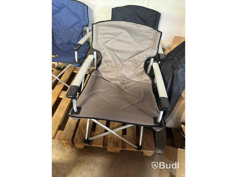 Nya, 4 st campingstolar grå med påse