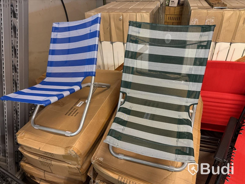 Nya, Strandstolar 12 st blå, grön, röd blandat