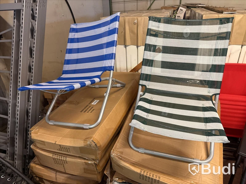 Nya, Strandstolar 12 st blå, grön, röd blandat