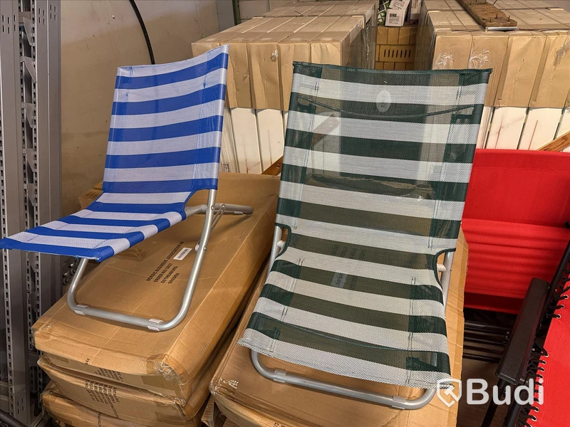 Nya, Strandstolar 12 st blå, grön, röd blandat