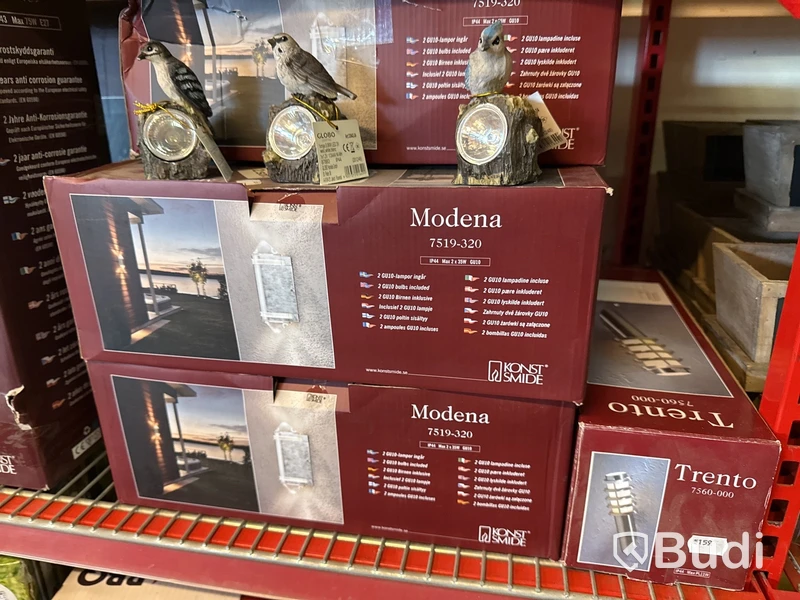Nytt, Parti med konstsmideslampor