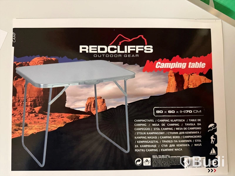 Nya 3 st campingbord Redcliffs 80x60x70 cm