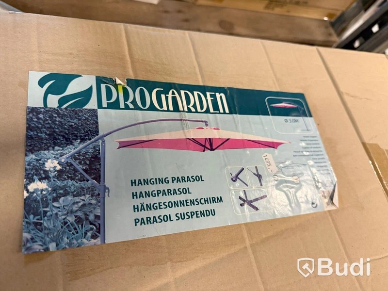 Ny Parasoll Progarden 270 cm Rosa