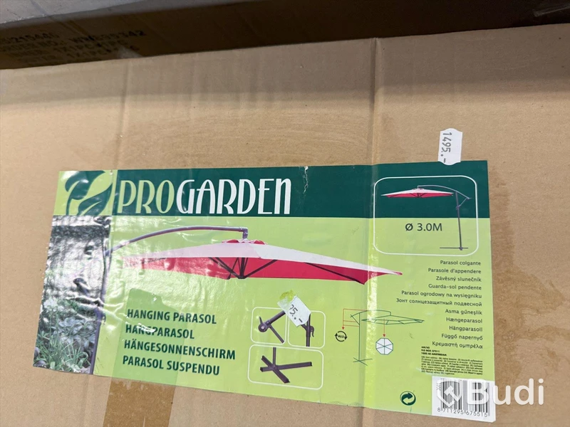 Ny Parasoll Progarden 270 cm Rosa