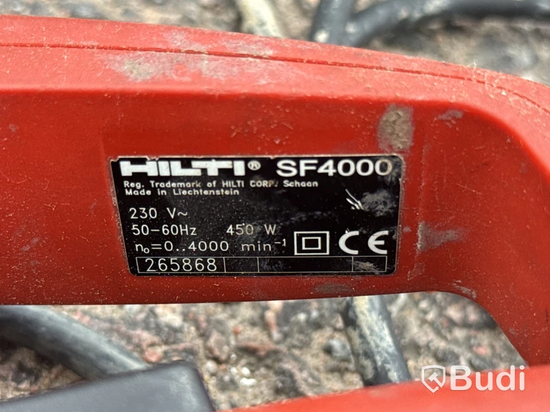 Gipsskruvdragare Hilti SF4000 & verktygstillbehör