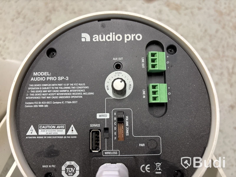 2 st. Högtalare Audio Pro, SP-3, vit