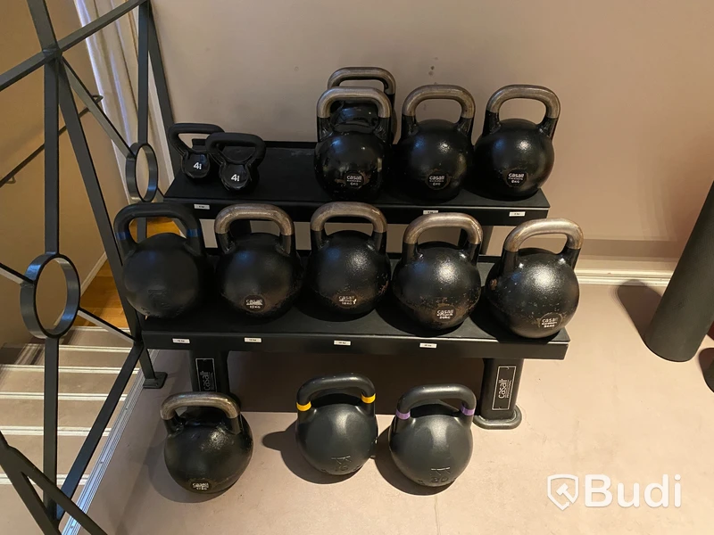 Casall Kettlebell set 14 st ink ställning