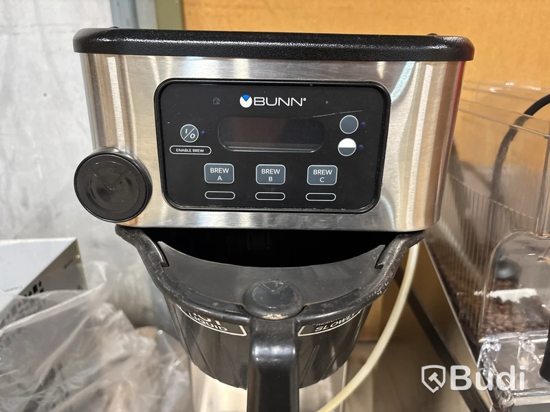 Kaffebryggare, kaffekvarn och termos, Bunn
