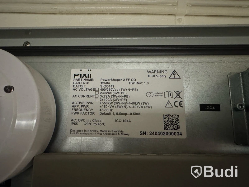 Komplett Batterianläggning med 10 st. Pixii PowerShaper 2 samt solceller och laddstation för elbil