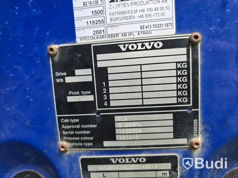 Lastbil | VOLVO FL615 H 4X2 | 2002 | DIESEL | Reparationsobjekt