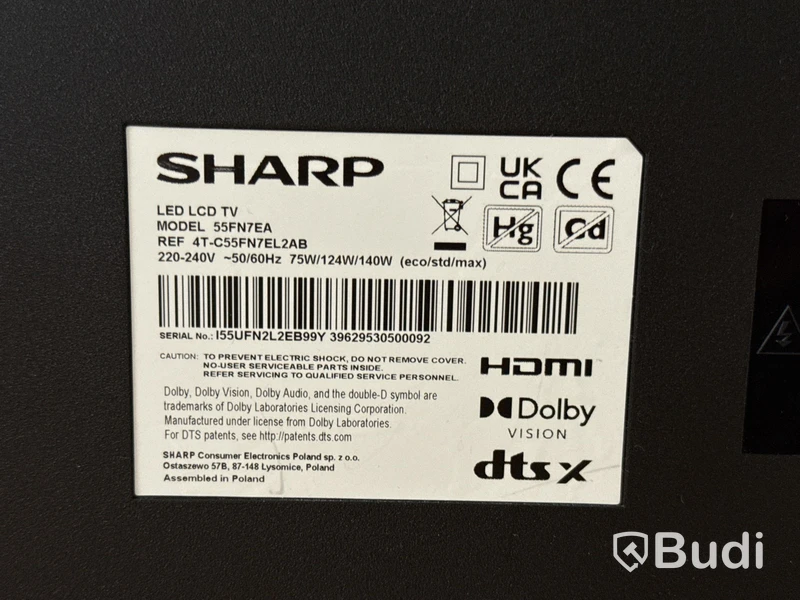 55” TV Sharp 55FN7EA