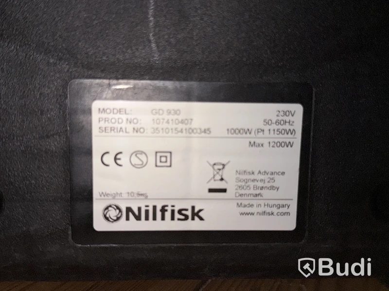 Dammsugare Nilfisk GD 930 & städutrustning