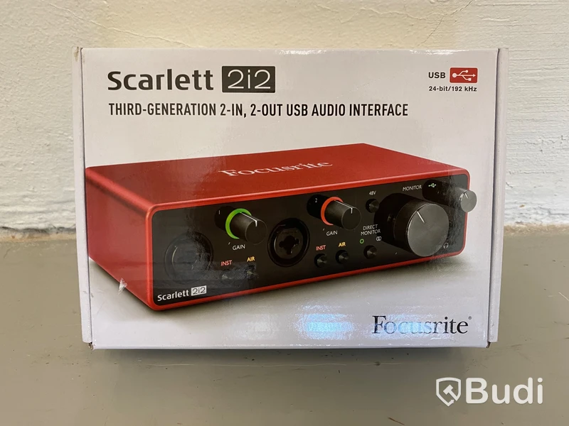 Ljudkort Scarlett 2i2 USB i kartong