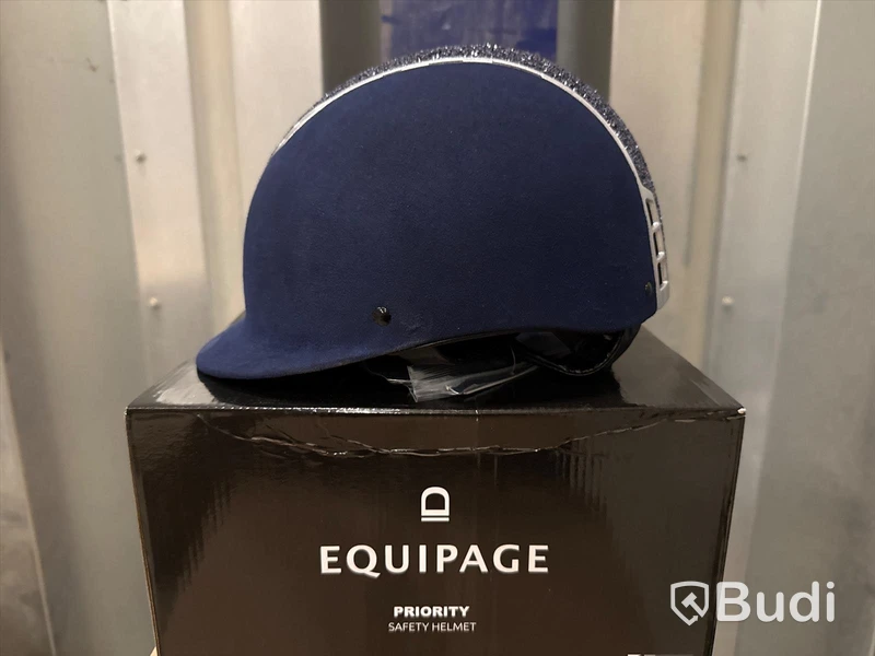 27 st. Ridhjälmar Equipage Priority Safety helmet, 9 st. suede navy, 9 st. suede navy Glitter, 9 st. suede black