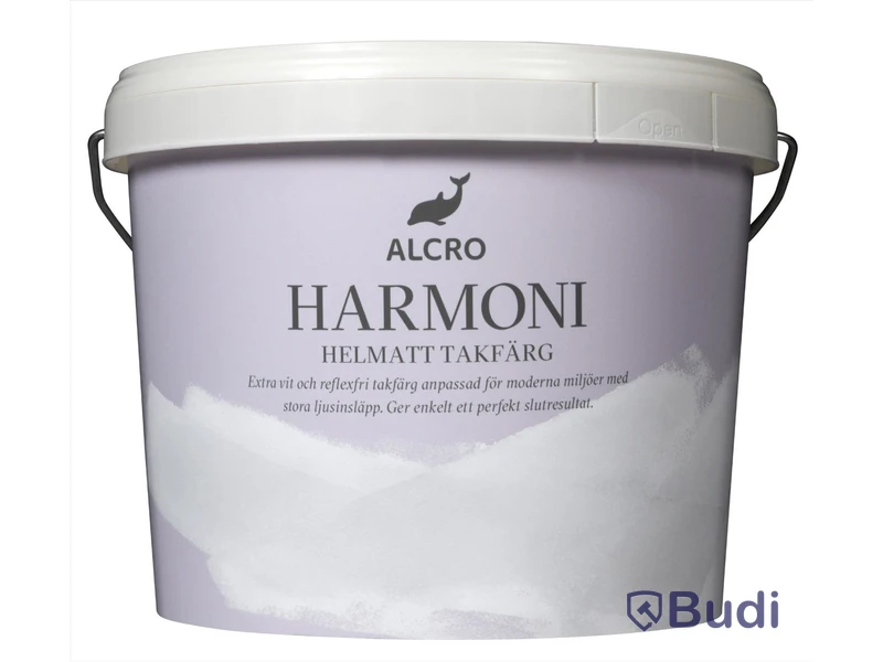 10-litershink Täckfärg Alacro Harmoni Vit/A-Bas