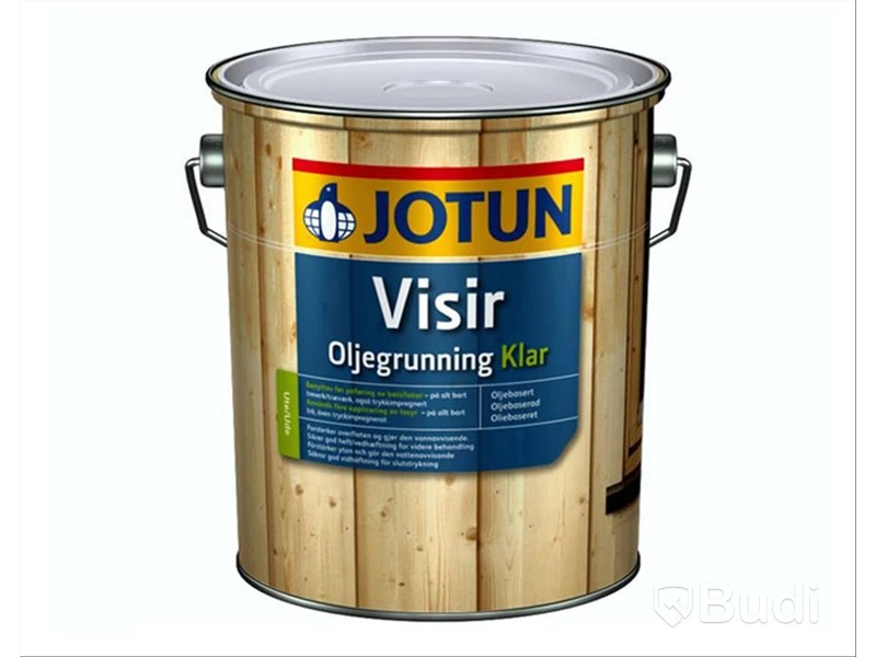 2 st. 9-litershinkar Täckfärg Jotun Visir Oljegrunning Klar
