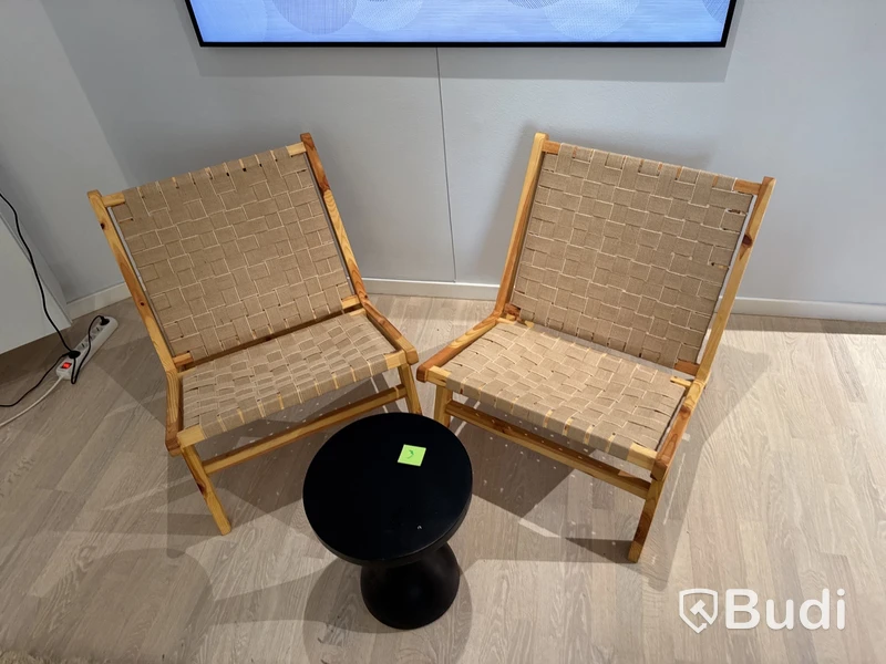 2 st. loungestolar och bord