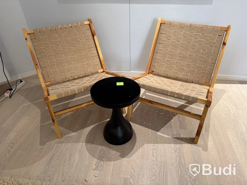 2 st. loungestolar och bord