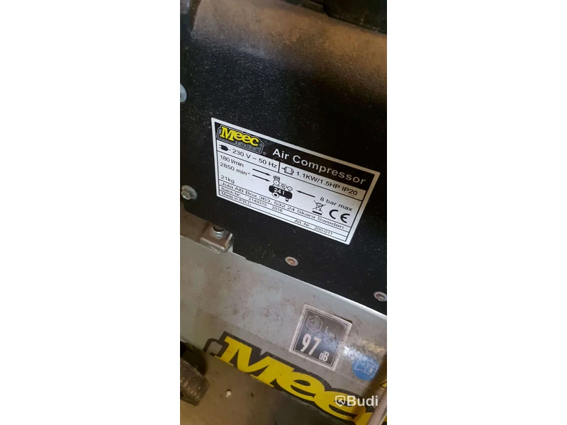 Kompressor 1,5HP, 8Bar 180 liter min,  IP20