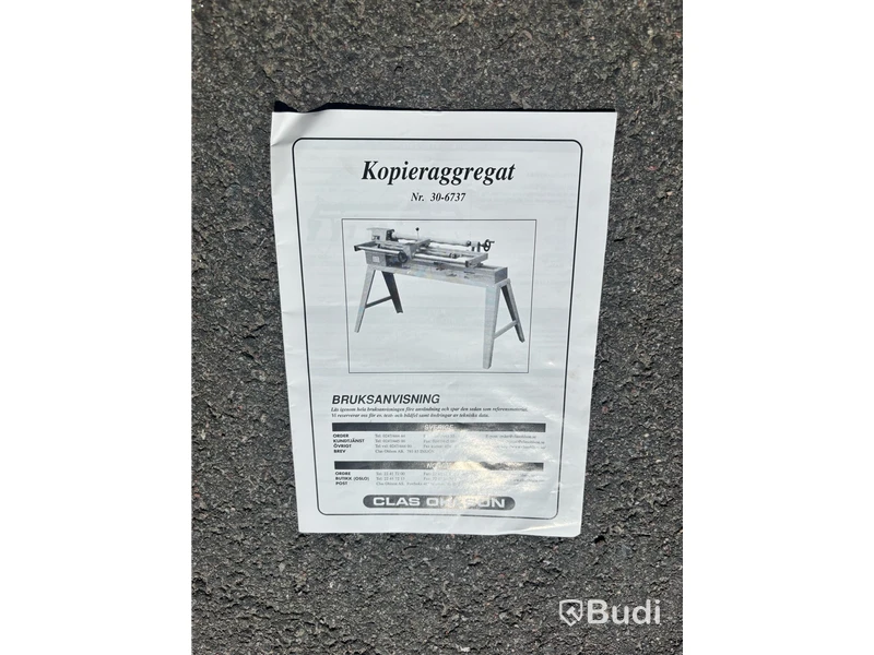 Träsvarv Clas Ohlsson 30-6531 inkl. kopieraggregat 30-3737