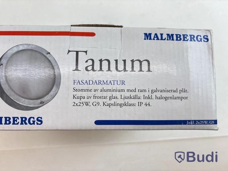 Parti med väggarmaturer Malmbergs, olika modeller