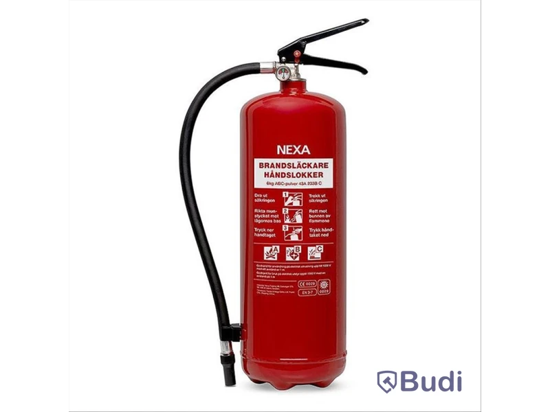 Pulversläckare Nexa, 43A 6 kg, röd