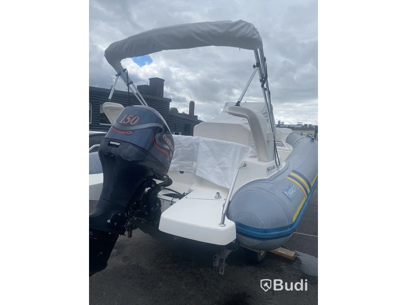 Ribbåt Marlin med Evinrude 150 hk. 2-takt. -2000. Längd (m): 6,30