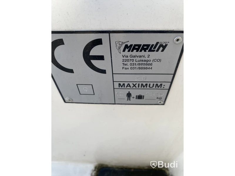 Ribbåt Marlin med Evinrude 150 hk. 2-takt. -2000. Längd (m): 6,30