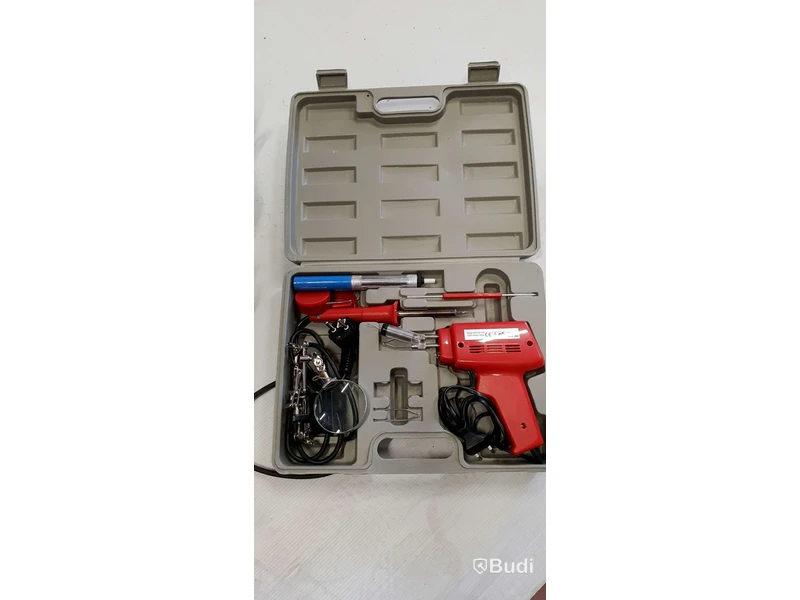 Lödpistol set ny. Cirkelsåg PKS55a, Limpistol rapid, ecenterslip,