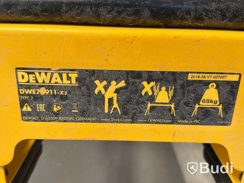Klyvsåg Dewalt DWE7485 med sågbord DWE74911