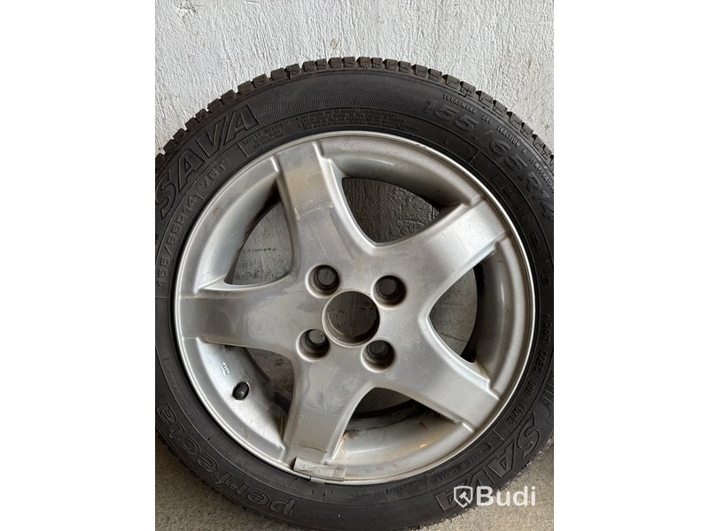 4 st. Däck på fälgar, Perfecta 155/65 R14 75T