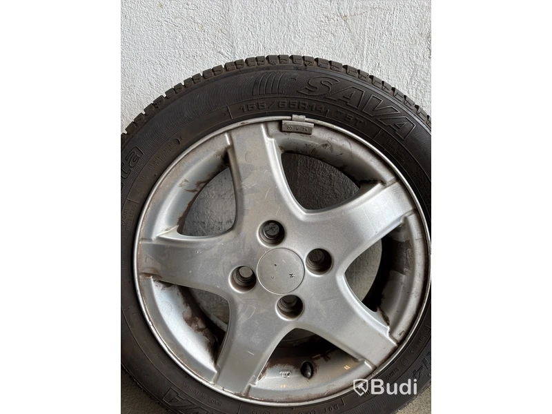 4 st. Däck på fälgar, Perfecta 155/65 R14 75T