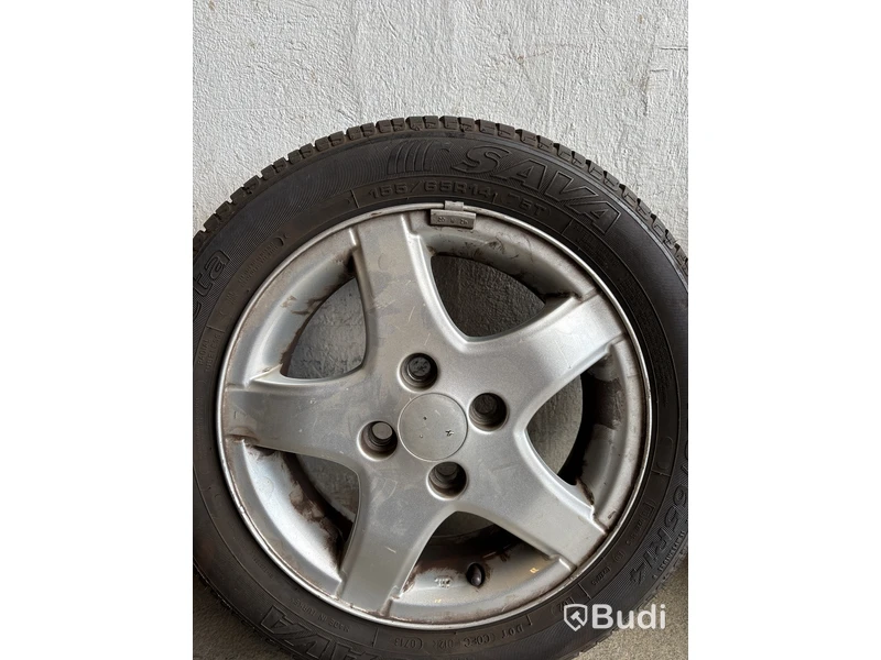 4 st. Däck på fälgar, Perfecta 155/65 R14 75T